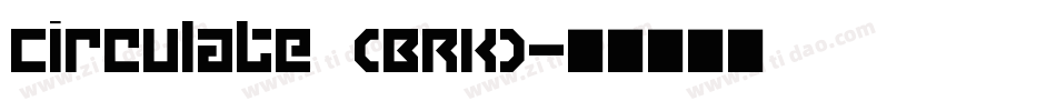 Circulate (BRK)字体转换